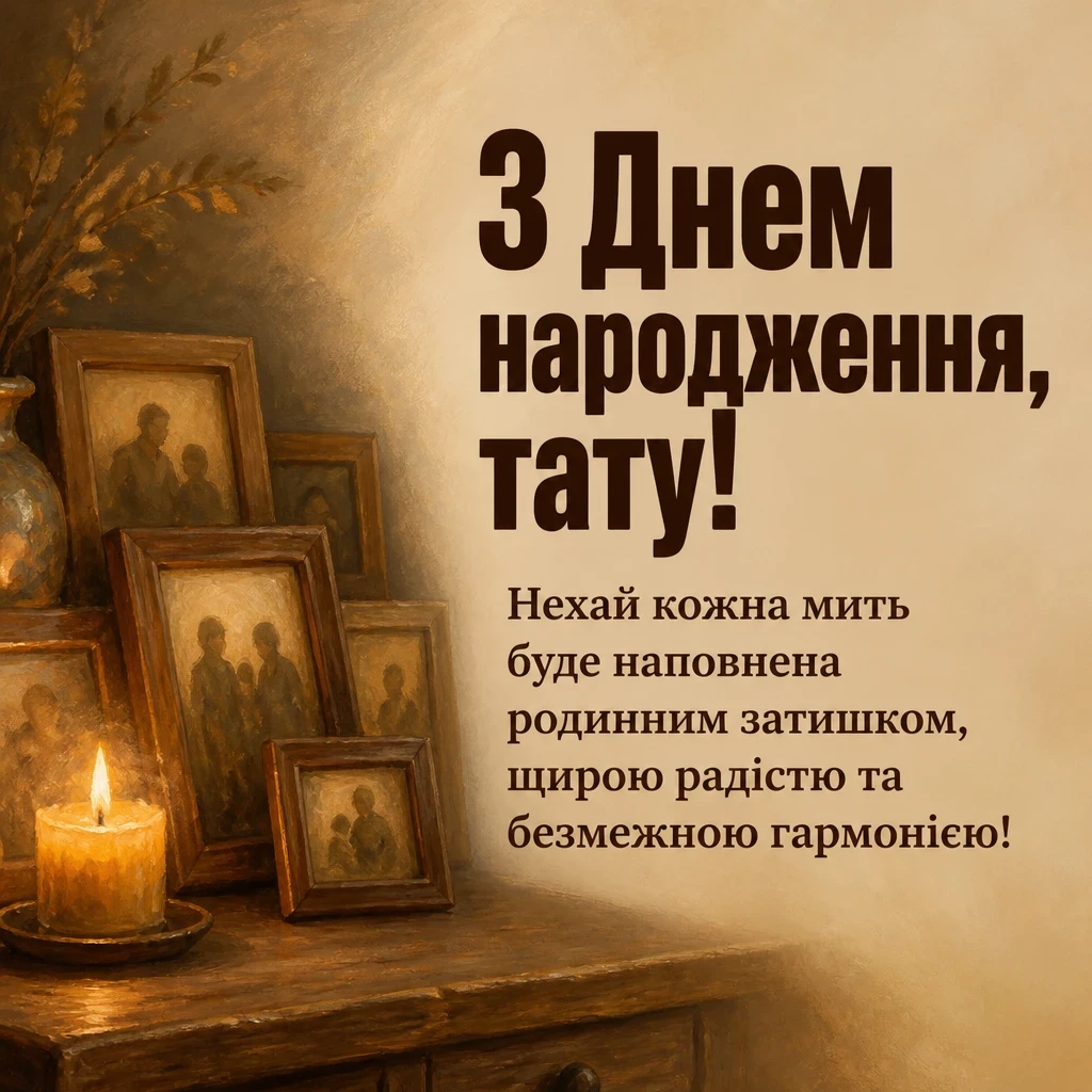 привітання з днем народження татові від сім'ї