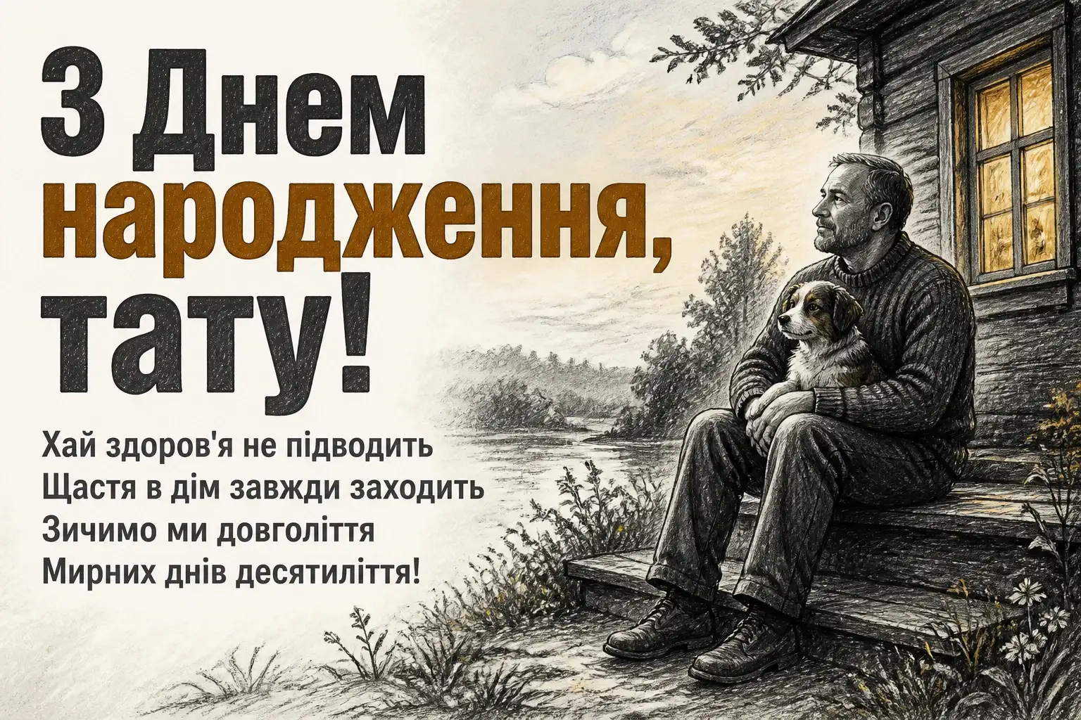 привітання з днем народження татові від сім'ї