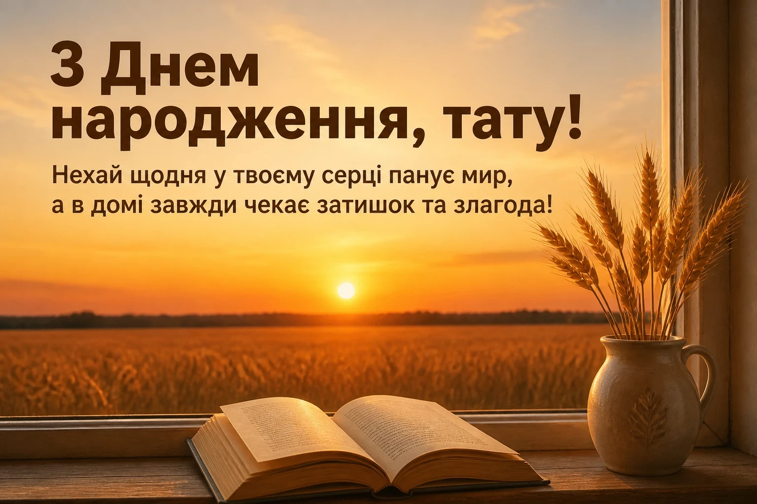 привітання з днем народження татові від сім'ї