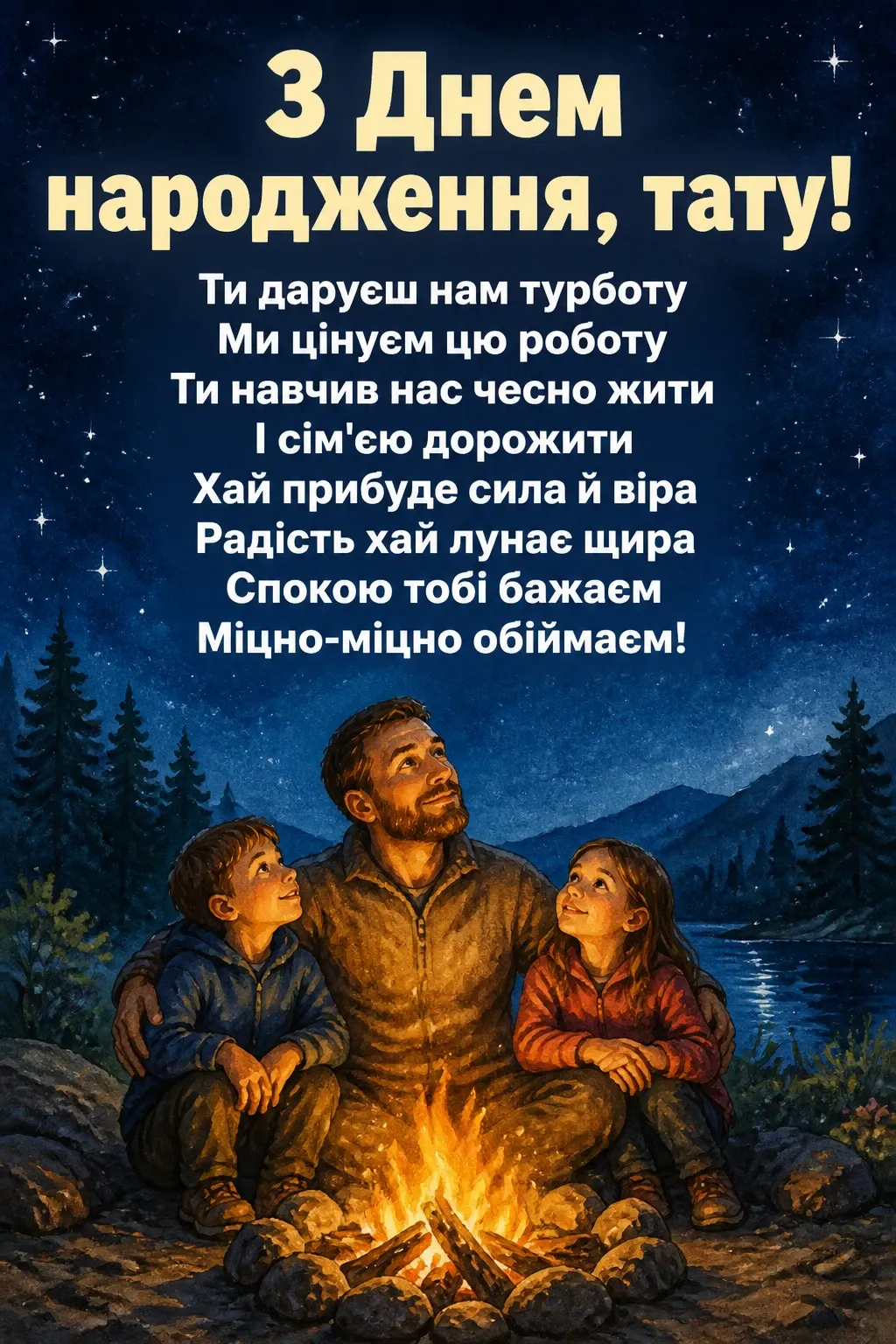 привітання з днем народження татові від сім'ї