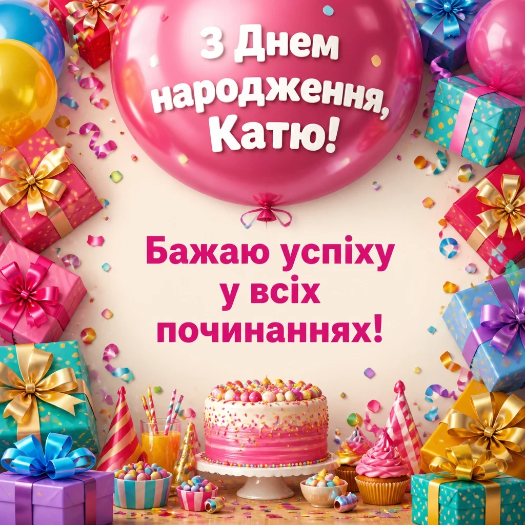 катя з днем народження картинки