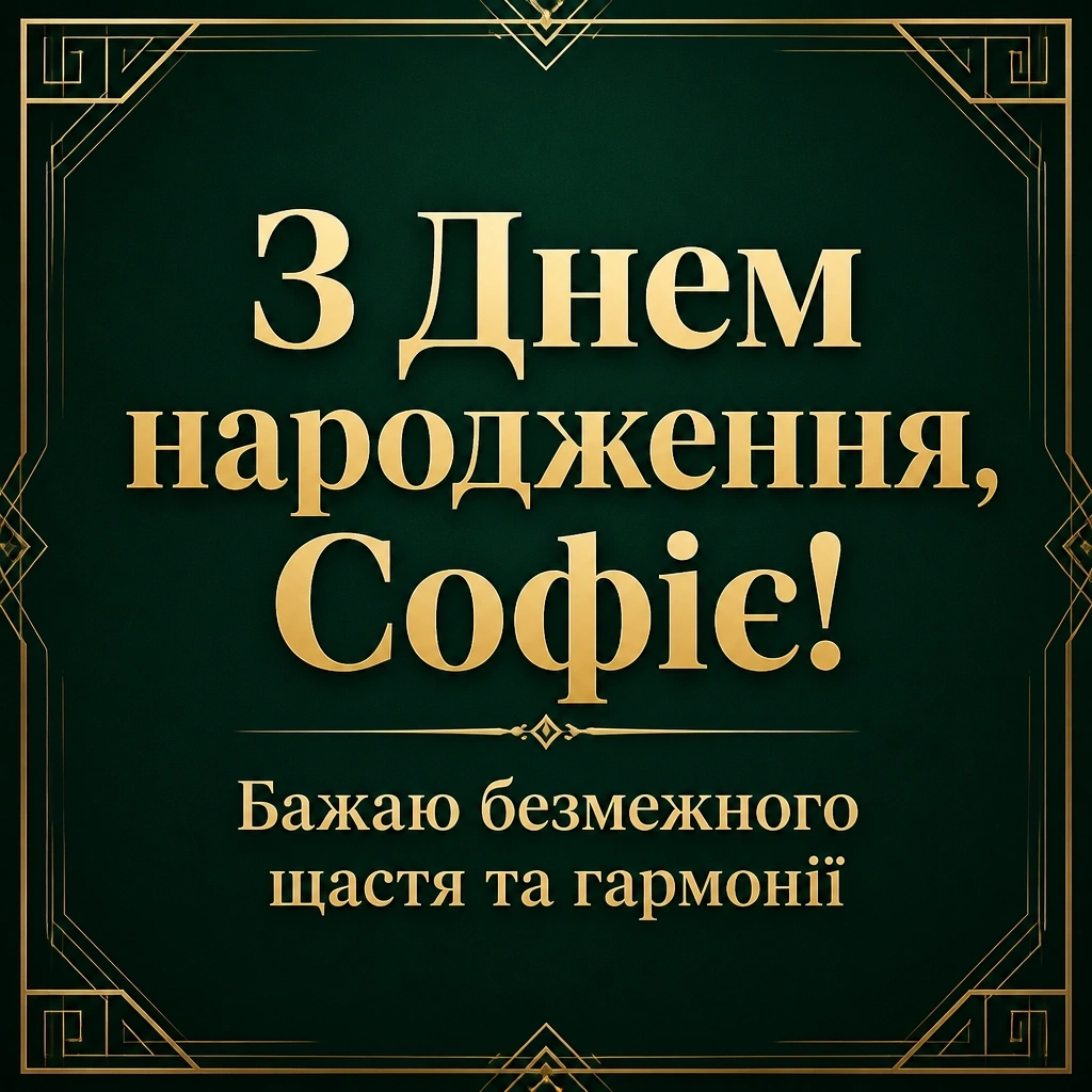 з днем народження софія картинки