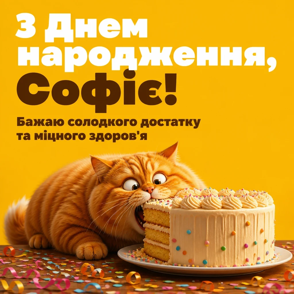 з днем народження софія картинки