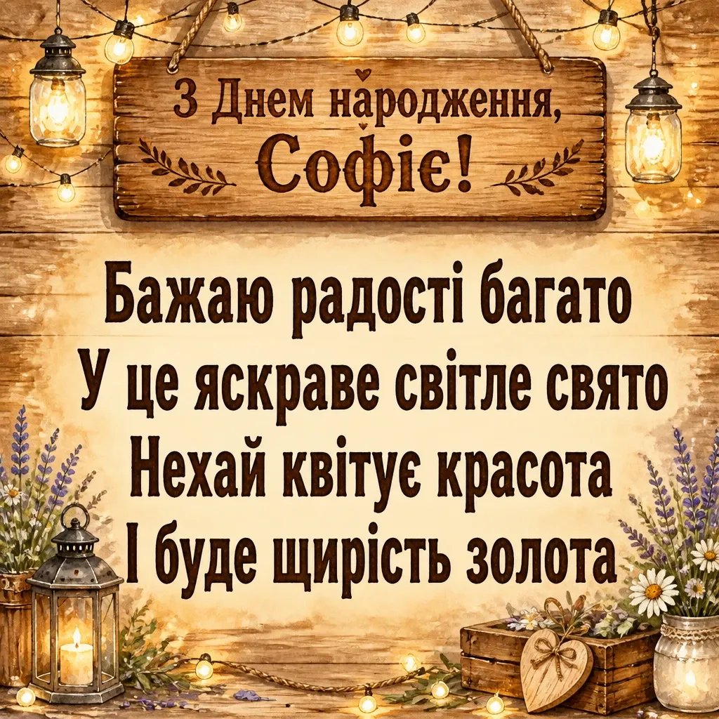 з днем народження софія картинки