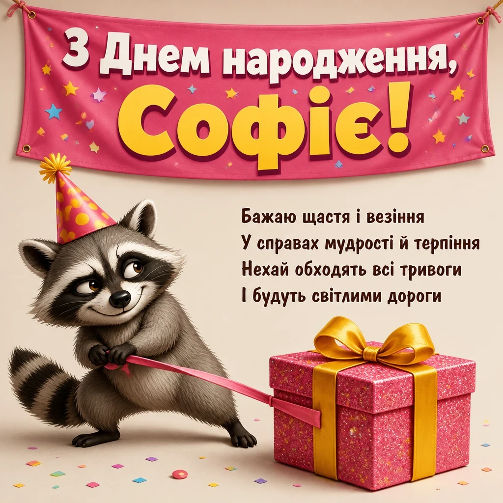 з днем народження софія картинки