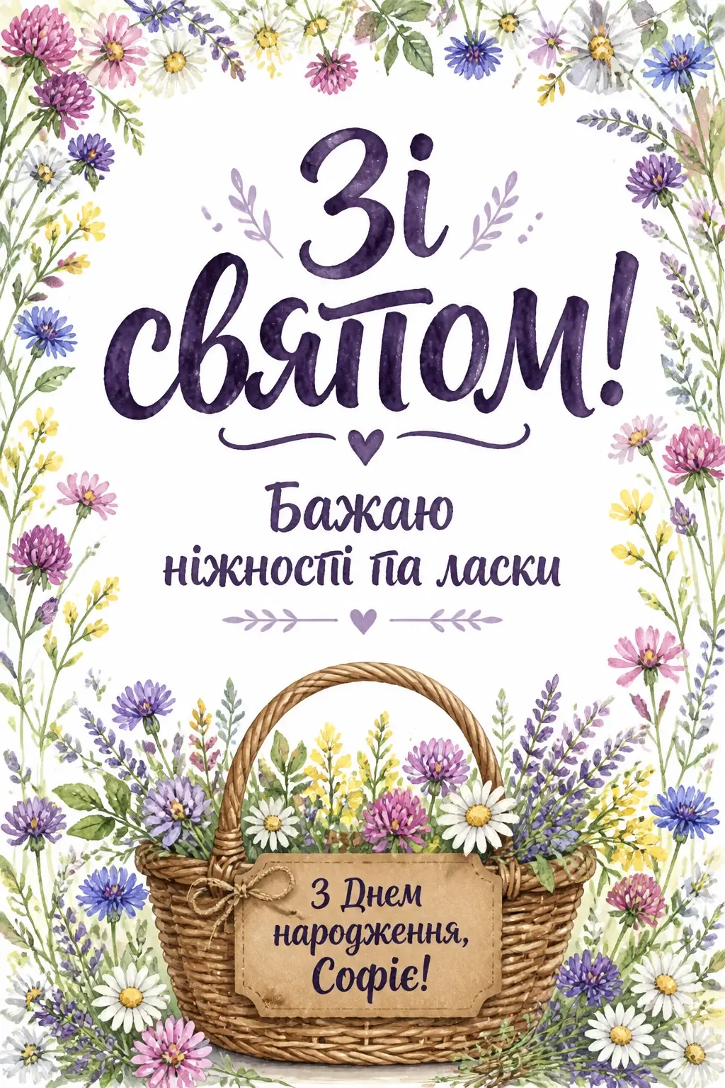 з днем народження софія картинки