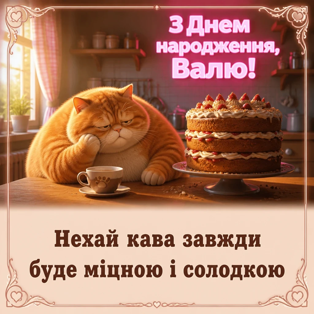 валя з днем народження картинки