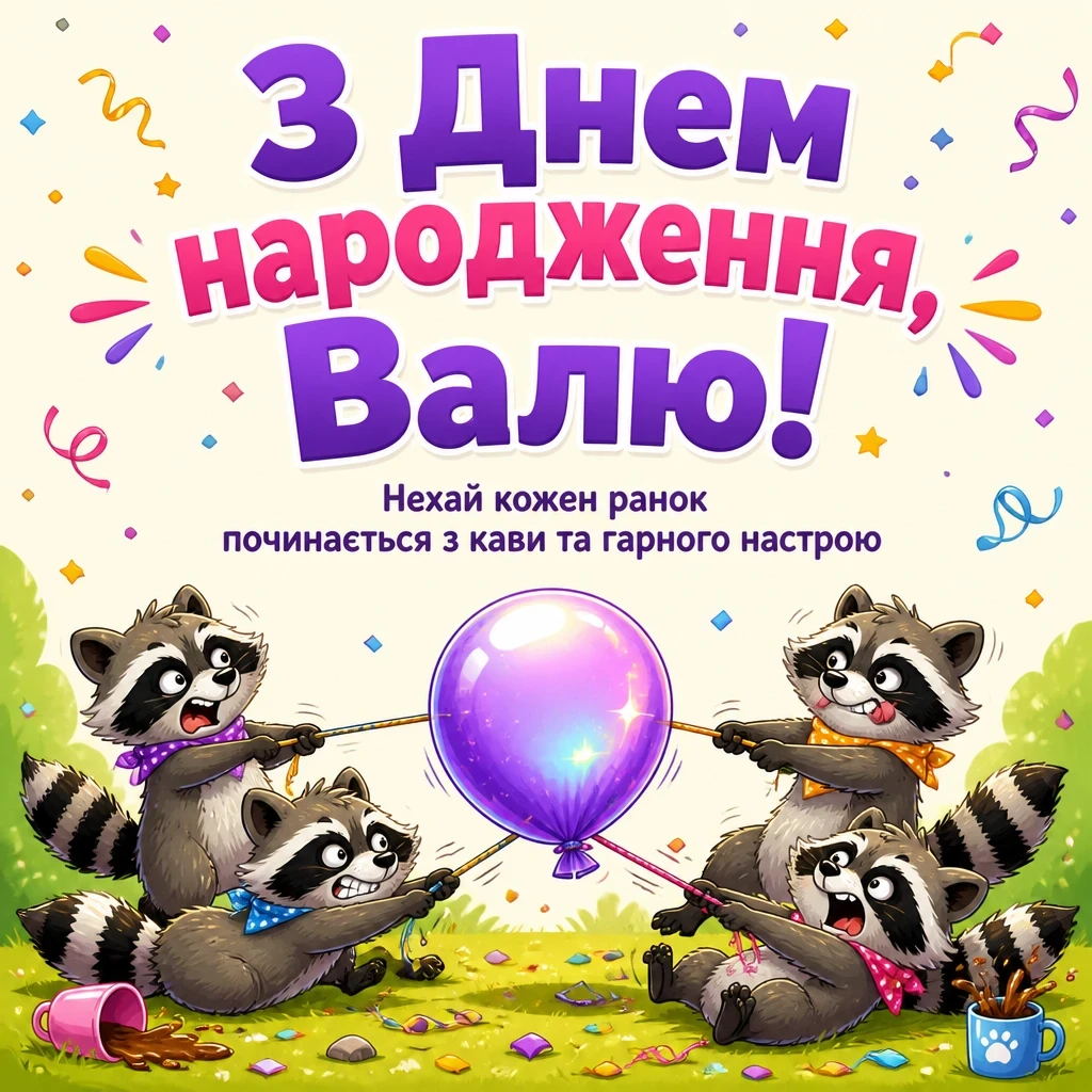 валя з днем народження картинки