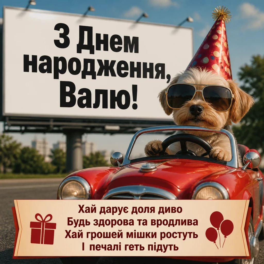 валя з днем народження картинки