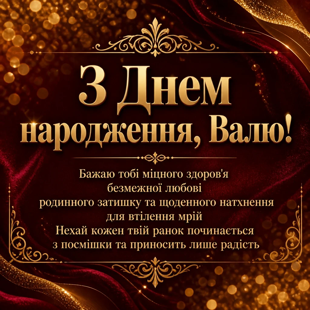 валя з днем народження картинки