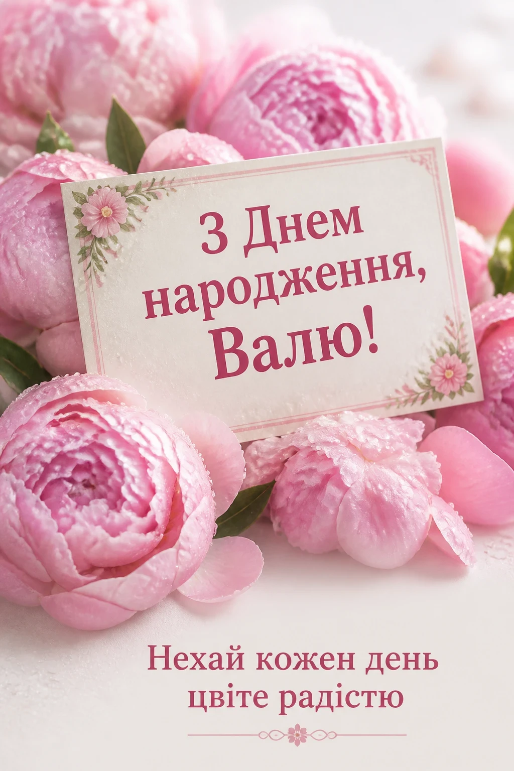 валя з днем народження картинки