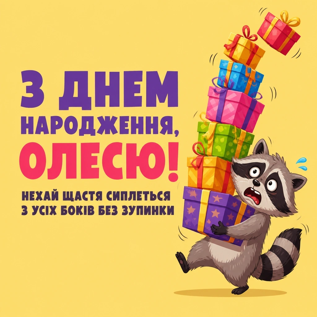 олеся з днем народження
