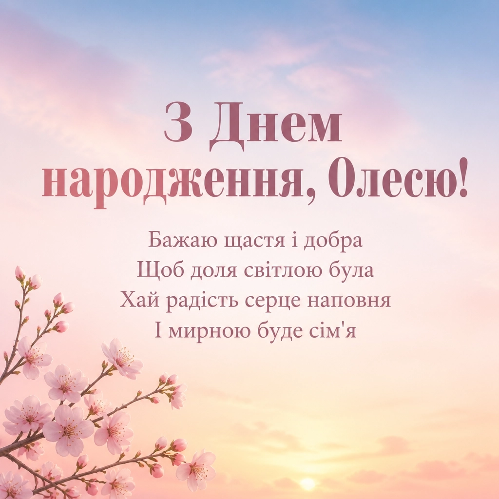 олеся з днем народження