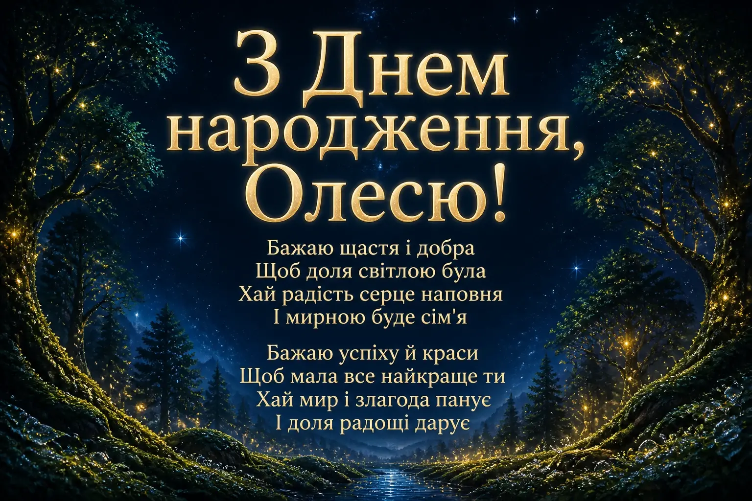 олеся з днем народження