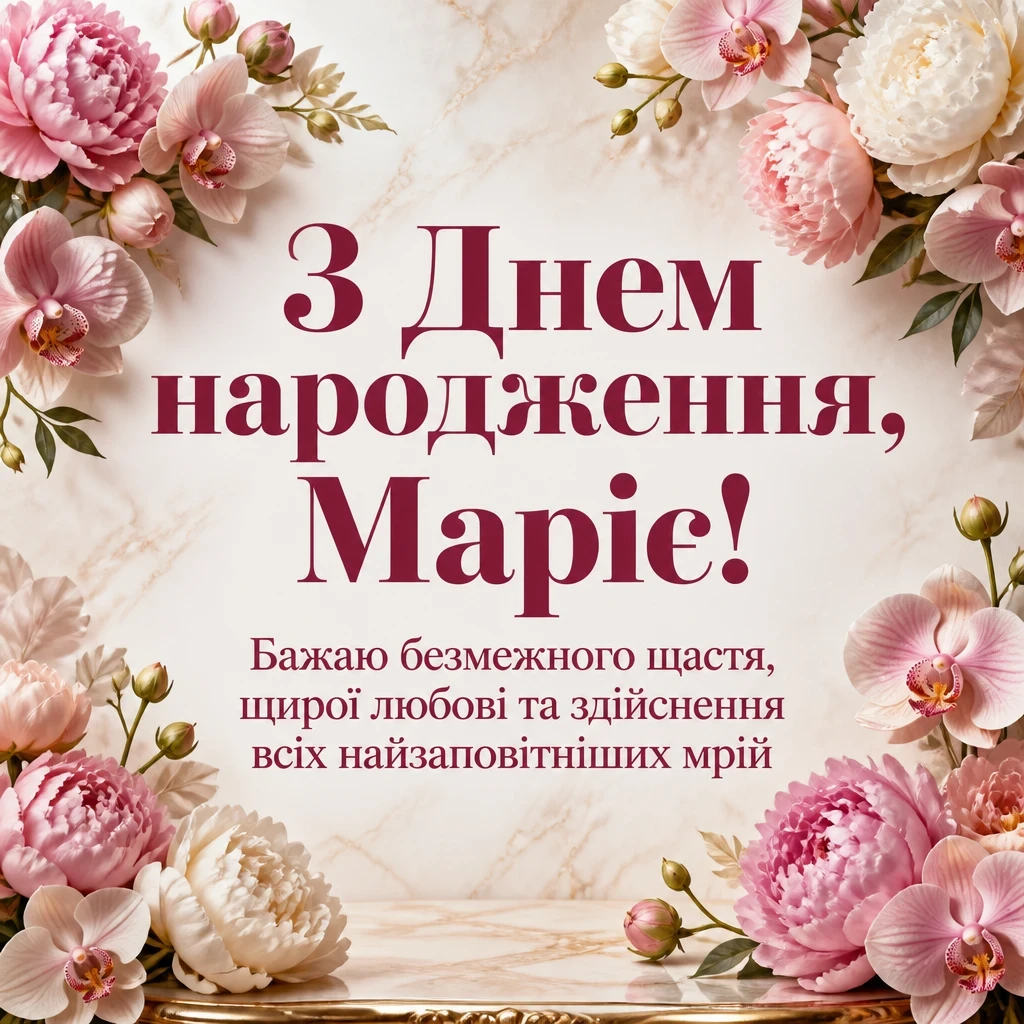з днем народження марія картинки