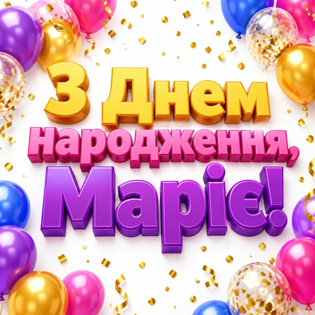 з днем народження марія картинки