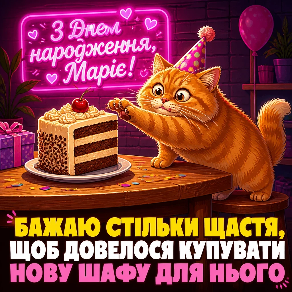 з днем народження марія картинки