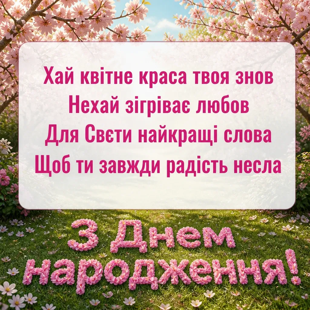 з днем народження свєта з днем народження свєта