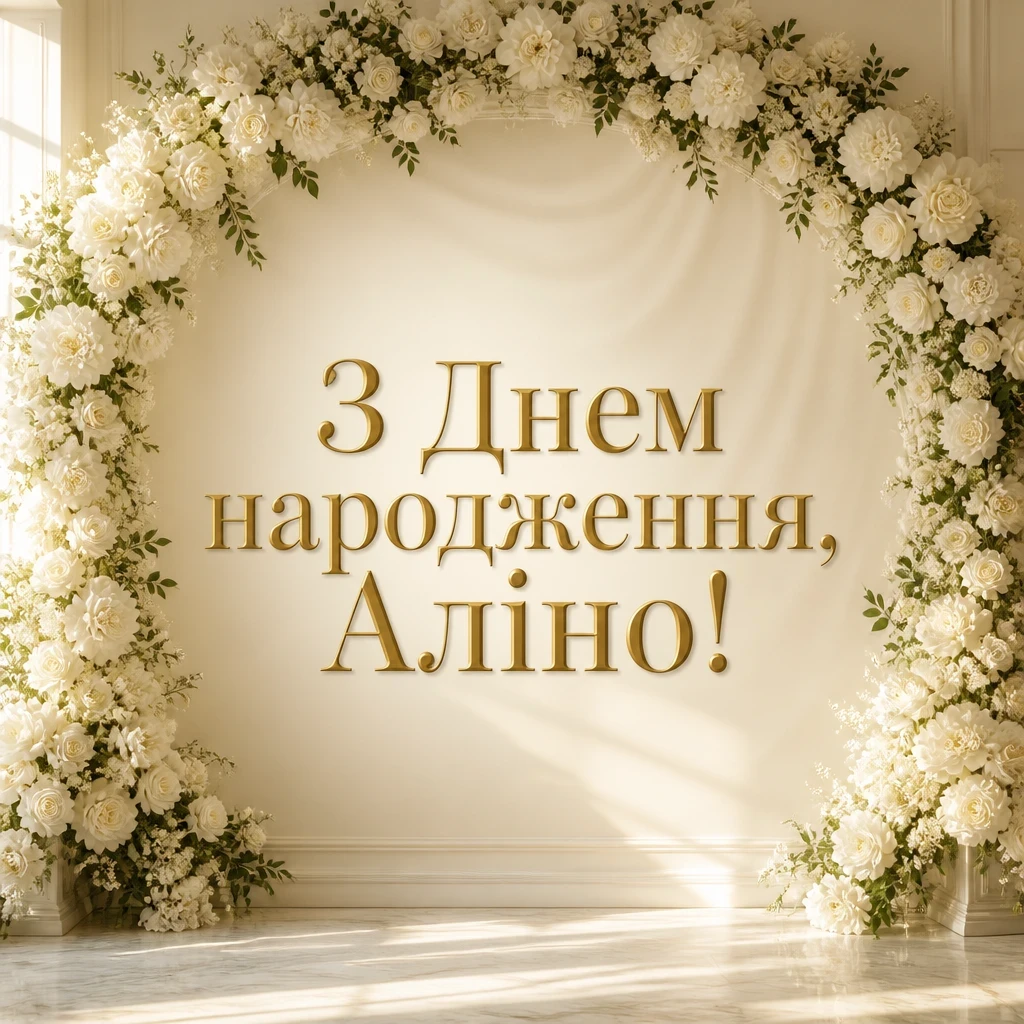 з днем народження аліна картинки