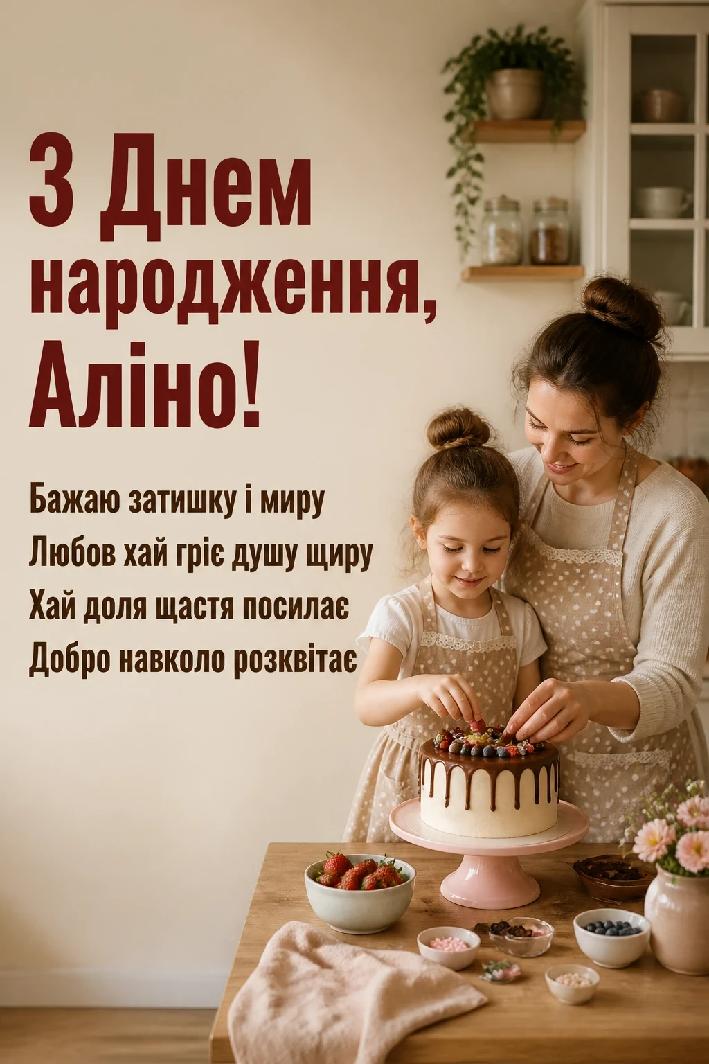 з днем народження аліна картинки