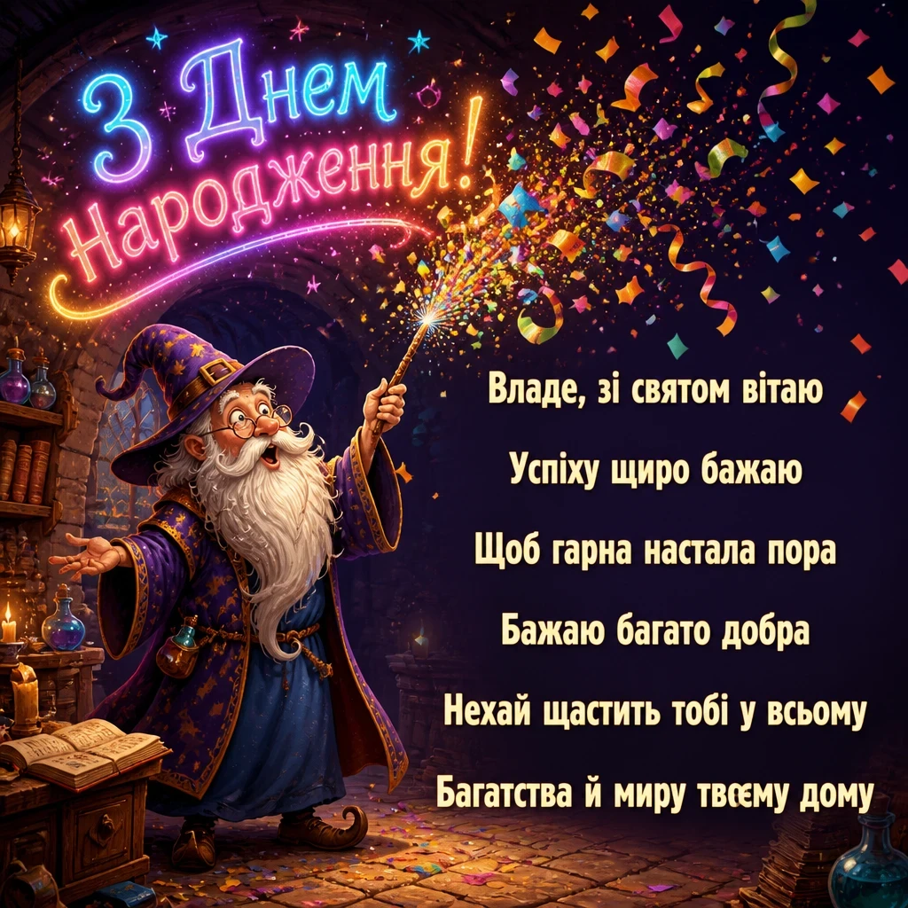 з днем народження влада