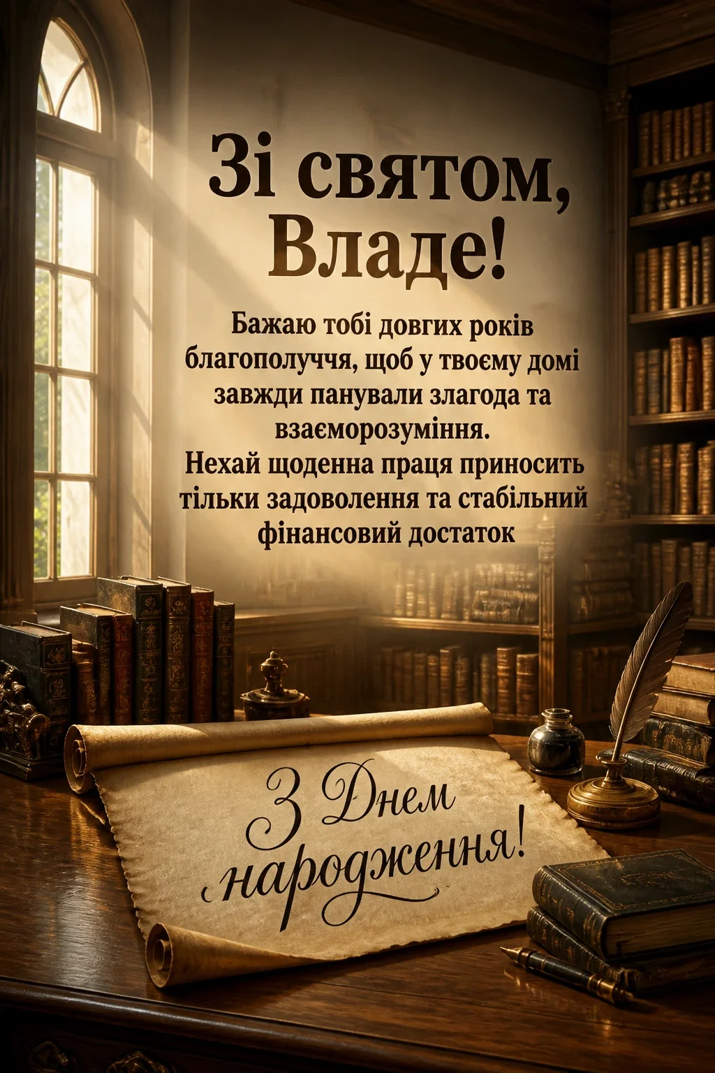 з днем народження влада