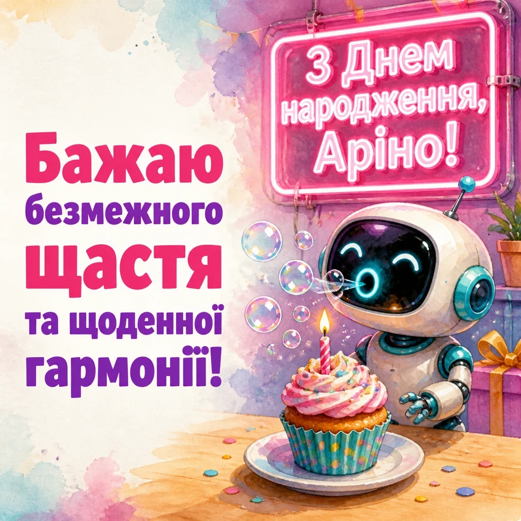 з днем народження аріна