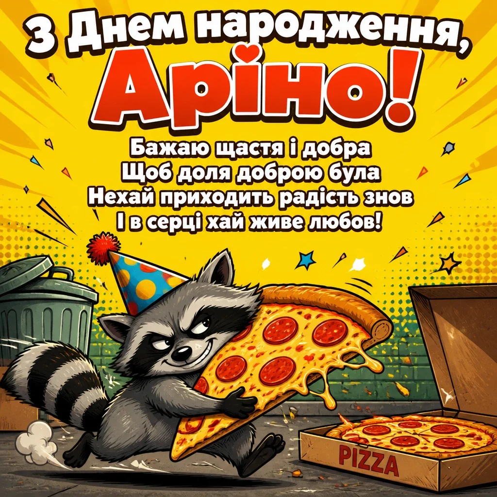 з днем народження аріна