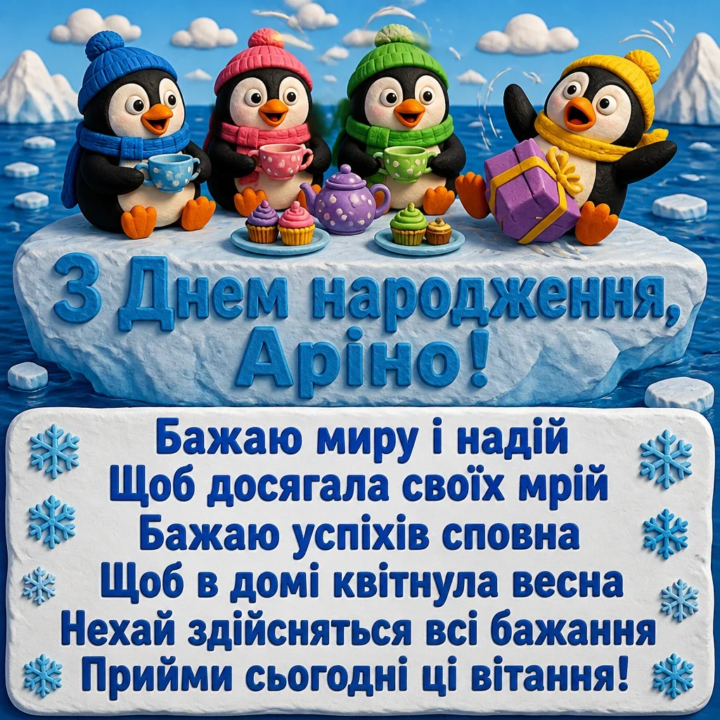 з днем народження аріна