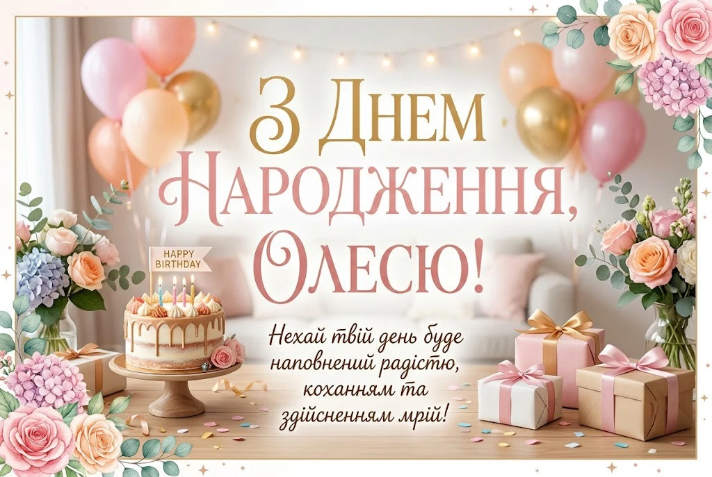 З днем народження для Олесі