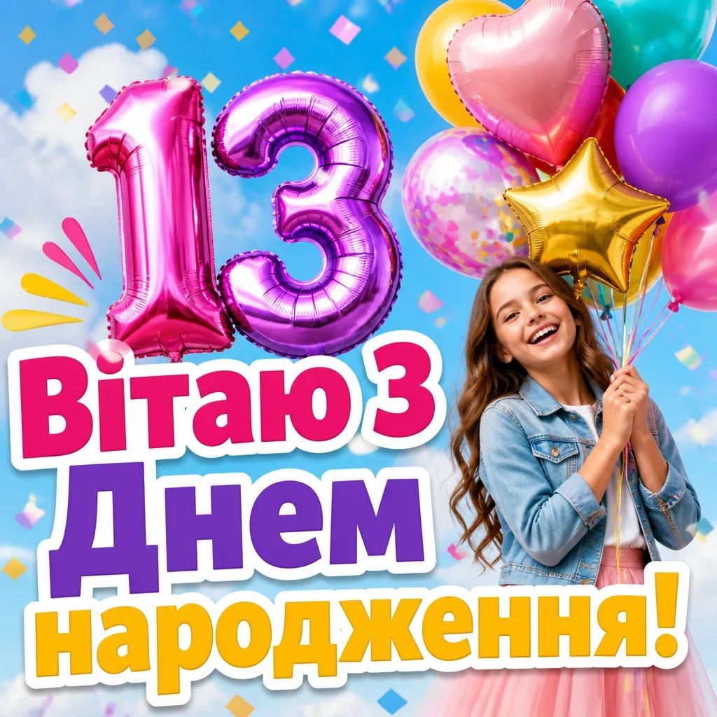 привітання з днем народження 13 років дівчинці привітання з днем народження 13 років дівчинці