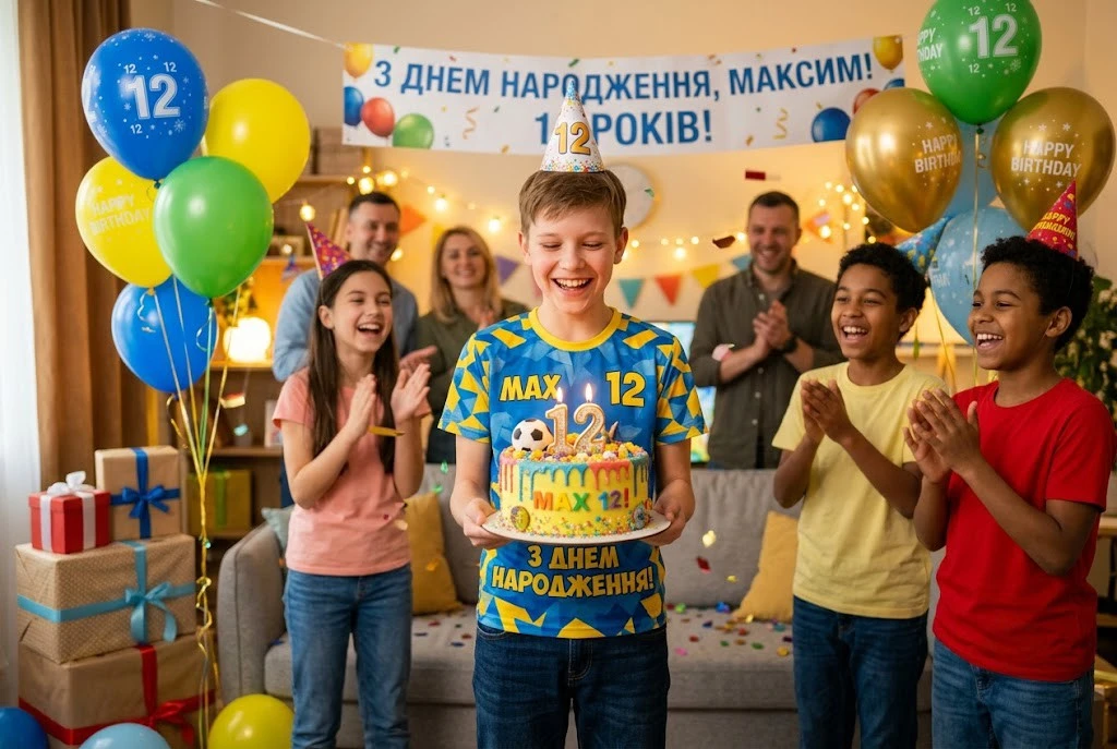 Привітання з днем народження для хлопчика 12 років своїми словами