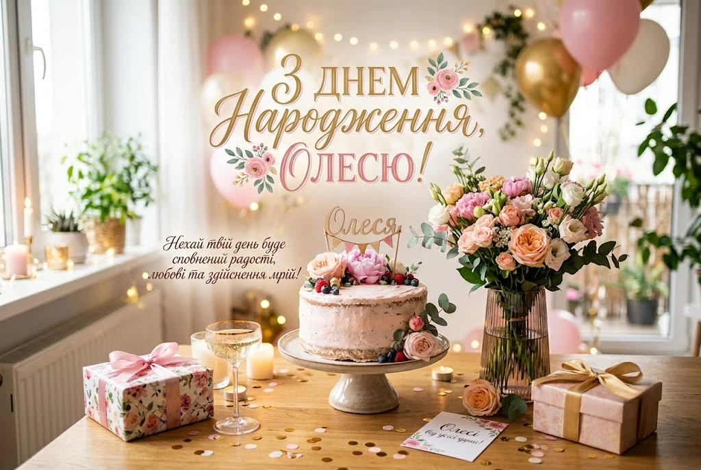 З днем народження для Олесі